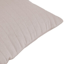 Yard Dales Quilted 100% Cotton Velvet Polyester Filled Cushion, Natural, 50 X 50Cm - thumbnail 3