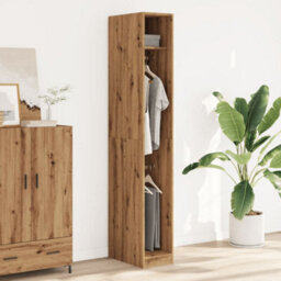 Berkfield Wardrobe Artisian Oak 30X50X200 Cm Engineered Wood - thumbnail 3