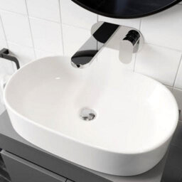 Affine Bathroom Cloakroom Vanity Unit Wall Mounted Countertop Basin Grey Gloss 800mm - thumbnail 6