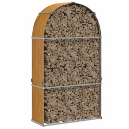 Walplus Log Holder Light Brown 120X45X210 Cm Galvanised Steel - thumbnail 3