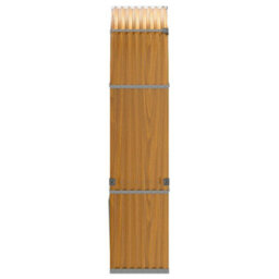 Walplus Log Holder Light Brown 120X45X210 Cm Galvanised Steel - thumbnail 5