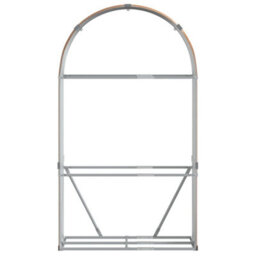 Walplus Log Holder Light Brown 120X45X210 Cm Galvanised Steel - thumbnail 4