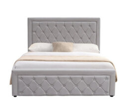 Kosy Koala Ottoman Storage Gaslift Bed 4Ft6 Double Grey Velvet Bedroom Furniture - thumbnail 5