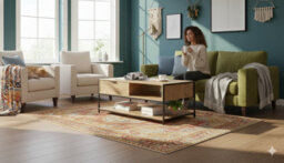 Celino Coffee Table Oak Effect With Storage Steel Frame Living Room Furniture (H)40Cm (W) 50Cm (L) 100Cm - thumbnail 5