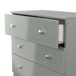 Yarmouth Ready Assembled Matt Grey No Effect 3 Drawer Wide Chest (H)685mm (W)740mm (D)390mm - thumbnail 4