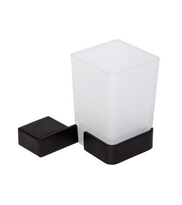 Banyetti Primo Tumbler Toothbrush Holder - Matt Black