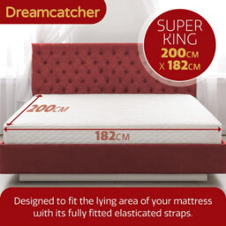 Dreamcatcher Super King Size Electric Blanket Dual Control Fitted Polar Fleece Heated Bed Underblanket 200 X 182Cm 3 Heat Settings - thumbnail 4
