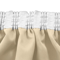 Ameha Cream Blackout Curtain Pencil Pleat Curtain 66''x72'' Thick Thermal Insulated Curtains Pair With Tie Backs Living Room Decor - thumbnail 7