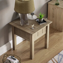 Pine Side Lamp Plant Coffee Table Stand Solid Wood Hallway Living Room Furniture - thumbnail 6