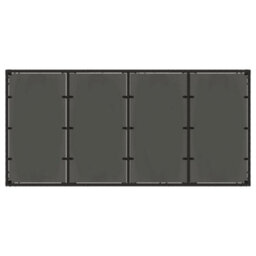 Berkfield Garden Table With Glass Top Black 190X90X75 Cm Poly Rattan - thumbnail 7