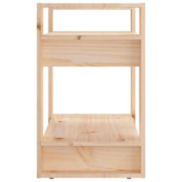 Berkfield Book Cabinet/room Divider 60X35X57 Cm Solid Wood Pine - thumbnail 4