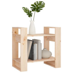 Berkfield Book Cabinet/room Divider 60X35X57 Cm Solid Wood Pine - thumbnail 5