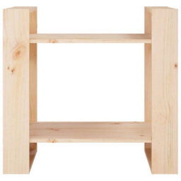 Berkfield Book Cabinet/room Divider 60X35X57 Cm Solid Wood Pine - thumbnail 3