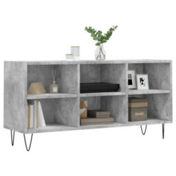 Berkfield Sturdy Tv Cabinet Concrete Grey 103.5X30X50 Cm Engineered Wood - thumbnail 3