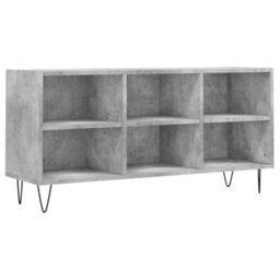 Berkfield Sturdy Tv Cabinet Concrete Grey 103.5X30X50 Cm Engineered Wood - thumbnail 1