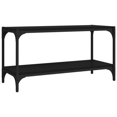 Berkfield Industrial Tv Cabinet Black 80X33X41 Cm Engineered Wood And Steel - image 1