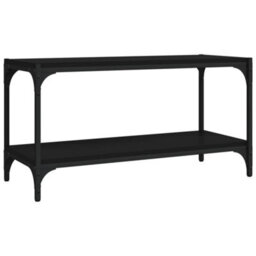Berkfield Industrial Tv Cabinet Black 80X33X41 Cm Engineered Wood And Steel