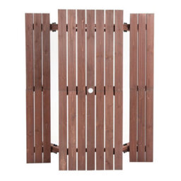 Birchtree Garden Patio Pub Picnic Wooden Table Bench Set 4 Seats Outdoor Brown - thumbnail 9