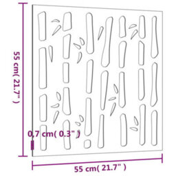 Walplus Garden Wall Decoration 55X55 Cm Corten Steel Bamboo Design - thumbnail 8