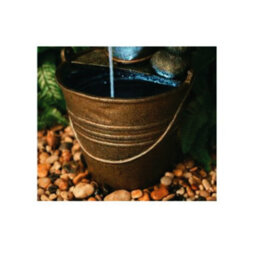 Primrose Tap And Bucket Garden Water Feature Fountain With Led Lights For Indoor For Outdoor Use H76Cm - thumbnail 5
