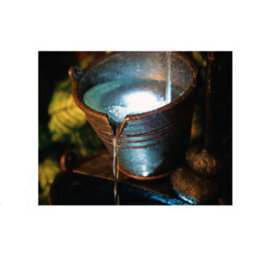 Primrose Tap And Bucket Garden Water Feature Fountain With Led Lights For Indoor For Outdoor Use H76Cm - thumbnail 4