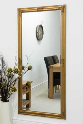 Mirroroutlet Austen Gold Elegant Full Length Wall Mirror 160 X 74Cm - image 1