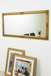 Mirroroutlet Austen Gold Elegant Full Length Wall Mirror 160 X 74Cm - thumbnail 3