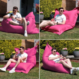 Icon Giant Indoor Outdoor Bean Bag Floor Cushion Pink - thumbnail 2