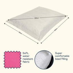 Icon Giant Indoor Outdoor Bean Bag Floor Cushion Pink - thumbnail 6