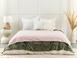 Beliani Weighted Blanket Cover 800 Callisto 120 X 180 Cm Pastel Pink - thumbnail 2