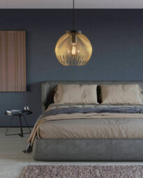 Eglo Venezuela Black And Gold Pendant Light - thumbnail 1