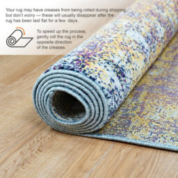 Homeart Eton Abstract Area Rug Super Soft & Durable Woven Carpet With Modern Artistic Design Pink 80X150 - thumbnail 6