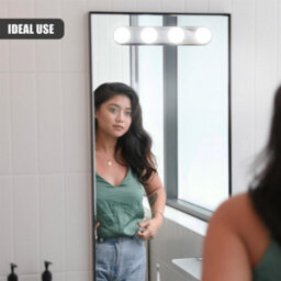 Geezy Led Makeup Mirror Lights Strip For Vanity Bathroom Hollywood Cordless Stick-On - thumbnail 2