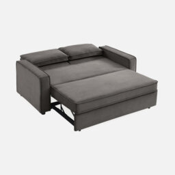 Sweeek - 3-Seater Corduroy Sofa Bed Chill Grey 172.5X91.5X88.5 Cm - thumbnail 9