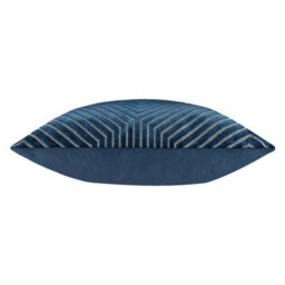 Paoletti Evoke Cut Velvet Cushion Cover, Navy, 55 X 55Cm - thumbnail 3