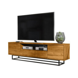 Rift Loft Tv Unit 200Cm Industrial Dark Oak - Creative Furniture - thumbnail 5