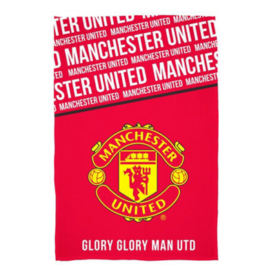 Manchester United Fc Glory Fleece Blanket Red/white/yellow (150Cm X 100Cm) - image 1