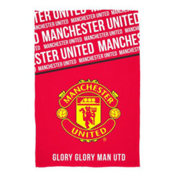 Manchester United Fc Glory Fleece Blanket Red/white/yellow (150Cm X 100Cm)