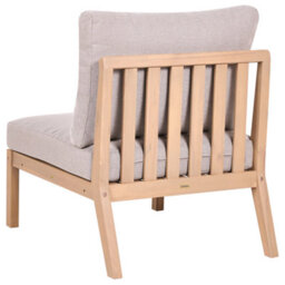 Beliani Garden 1-Seat Section Rivello Acacia Wood Light Brown - thumbnail 5