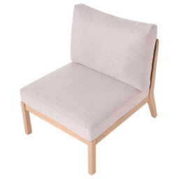 Beliani Garden 1-Seat Section Rivello Acacia Wood Light Brown - thumbnail 6