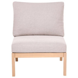 Beliani Garden 1-Seat Section Rivello Acacia Wood Light Brown - thumbnail 4