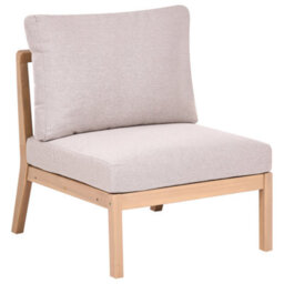 Beliani Garden 1-Seat Section Rivello Acacia Wood Light Brown - thumbnail 1