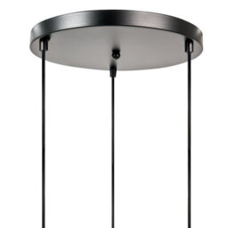 Wyld And Coco Lighting Origami 3-Light Pendant Lamp With White Paper Shades, 120Cm Drop, Matt Painted Iron Base - thumbnail 6