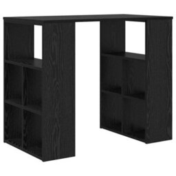 Berkfield Durable Writing Desk Black Oak Particle Board Standard Size Writing Desk - thumbnail 7