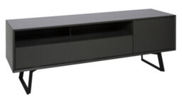 Alphason Carbon Tv-Stand With 1 Flap And 1 Door Grey - thumbnail 2