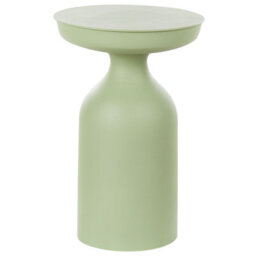 Beliani Side Table Tenjo Metal Light Green - thumbnail 1