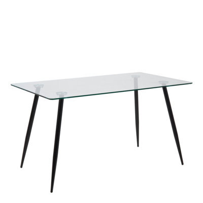 Furniture To Go Wilma Dining Table With Glass Top - image 1