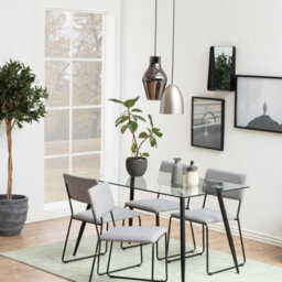 Furniture To Go Wilma Dining Table With Glass Top - thumbnail 6