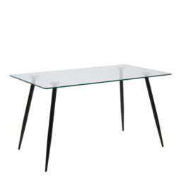 Furniture To Go Wilma Dining Table With Glass Top - thumbnail 1