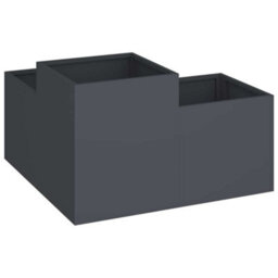 Berkfield Garden Planter Anthracite 100 X 100 X 48 Cm Steel - thumbnail 5